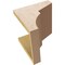 Ekena Millwork 9"W x 9"D x 9"H Wide Monterey Rough Cedar Woodgrain TimberThane Corbel, Primed Tan CORUR09X09X09MONRCPR - alternate 3